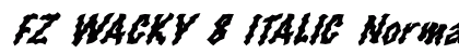 FZ WACKY 8 ITALIC Normal preview