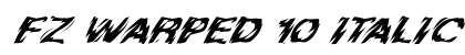 FZ WARPED 10 ITALIC Normal preview