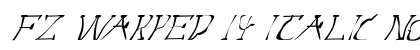 FZ WARPED 14 ITALIC Normal preview