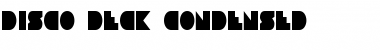 Disco Deck Condensed Font