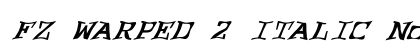 FZ WARPED 2 ITALIC Normal preview
