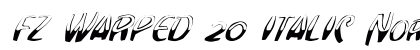 FZ WARPED 20 ITALIC Normal preview