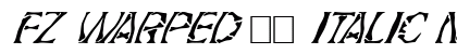 FZ WARPED 21 ITALIC Normal preview