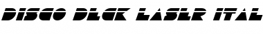 Disco Deck Laser Italic Font