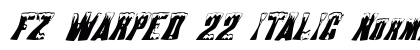 FZ WARPED 22 ITALIC Normal preview