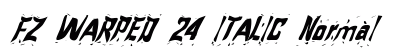 FZ WARPED 24 ITALIC Normal preview