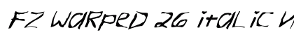 FZ WARPED 26 ITALIC Normal preview