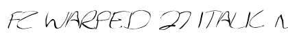 FZ WARPED 27 ITALIC Normal preview