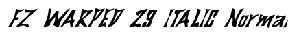 FZ WARPED 29 ITALIC Normal preview