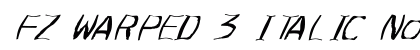 FZ WARPED 3 ITALIC Normal preview