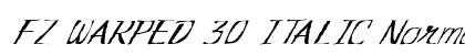 FZ WARPED 30 ITALIC Normal preview