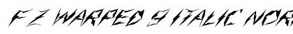 FZ WARPED 9 ITALIC Normal preview
