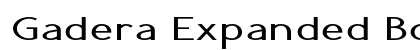Gadera Expanded Bold preview