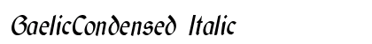 GaelicCondensed Italic Preview