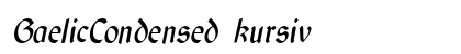 GaelicCondensed kursiv preview