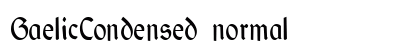 GaelicCondensed normal preview