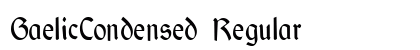 GaelicCondensed Regular Preview