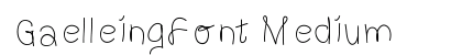 GaelleingFont Medium preview