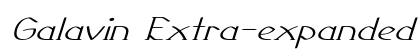 Galavin Extra-expanded Italic preview