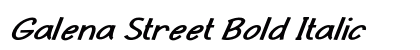 Galena Street Bold Italic Preview
