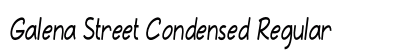 Galena Street Condensed Regular Preview