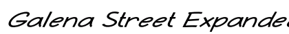 Galena Street Expanded Italic Preview