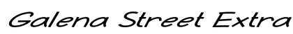 Galena Street Extra-expanded Italic preview