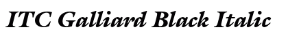 ITC Galliard Black Italic Preview