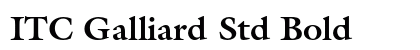 ITC Galliard Std Bold Font