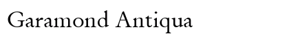 Garamond Antiqua Preview