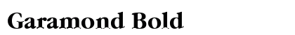 Garamond Bold Preview