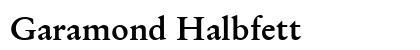 Garamond Halbfett Preview