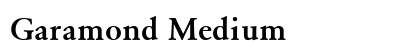Garamond Medium Preview