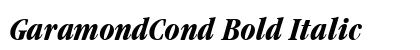 GaramondCond Bold Italic Preview