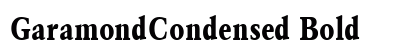 GaramondCondensed Bold preview