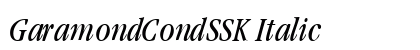 GaramondCondSSK Italic preview