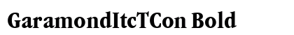 GaramondItcTCon Bold preview