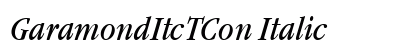GaramondItcTCon Italic preview