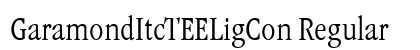 GaramondItcTEELigCon Regular Preview