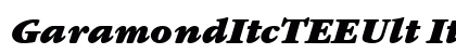 GaramondItcTEEUlt Italic preview