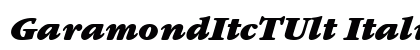 GaramondItcTUlt Italic preview