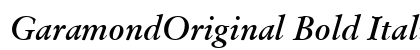 GaramondOriginal Bold Italic Preview