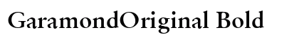 GaramondOriginal Bold preview