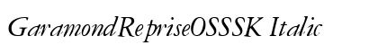 GaramondRepriseOSSSK Italic Preview