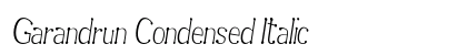 Garandrun Condensed Italic Preview