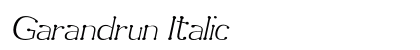 Garandrun Italic Preview