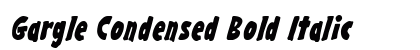 Gargle Condensed Bold Italic preview
