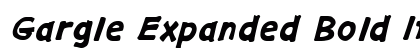 Gargle Expanded Bold Italic Preview