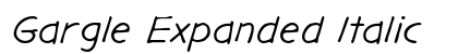 Gargle Expanded Italic Preview