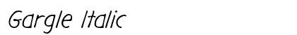 Gargle Italic Preview